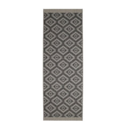 Melrose Eden Genesis Silver Indoor Outdoor Area Runner Rug 3mm Pile Height - 67/200Cm - thumbnail 5
