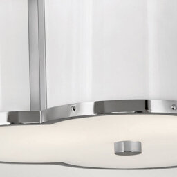 Luminosa Lighting Luminosa Hinkley Chance Cylindrical Ceiling Light Polished Nickel With Polished White - thumbnail 4