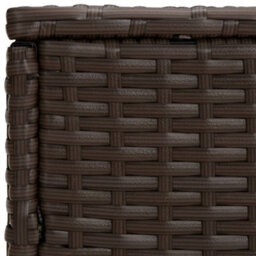 Berkfield Durable Side Tables 3 Pcs Brown Poly Rattan - thumbnail 6