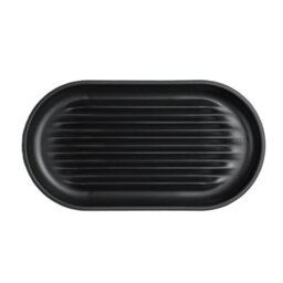 ReBorn® Reborn Recycled Soap Dish -Graphite Black Bathroom Soap Holder - With Ridge Edges - Made In The Uk - thumbnail 5