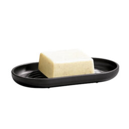 ReBorn® Reborn Recycled Soap Dish -Graphite Black Bathroom Soap Holder - With Ridge Edges - Made In The Uk - thumbnail 6