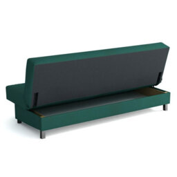 Enduro Xi Living Room Sofa Bed With Click Clack Sleeping Function Storage Wooden Frame 195X90X85Cm Red - thumbnail 5