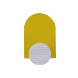 Keypak 5 Pack Colour Pop Decorative Wall Coat Hooks - Yellow & White - Metal & Wood Hook For Diy Home Organisation - thumbnail 2