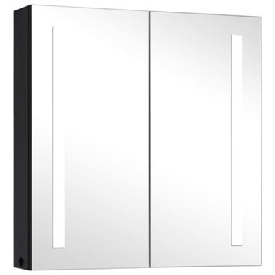 Berkfield Stylish Led Bathroom Mirror Cabinet 62X14X60 Cm - image 1