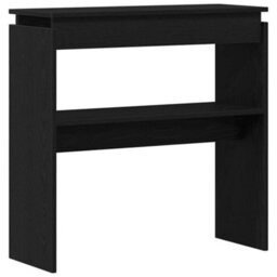Walplus Console Table Black Oak 80 X 30 X 80 Cm Engineered Wood - thumbnail 2