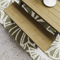 FWSTYLE Driftwood Lacquered Solid Pine Dining Bench - thumbnail 2