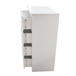White Gloss Deep Drawer Chest Of Drawers (4 Drawers) - thumbnail 3