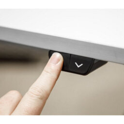Loops Ergonomic White Electric Sit-Stand Desk With Twin Monitor Bracket - 1200X600mm Office Set - thumbnail 9