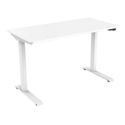 Loops Ergonomic White Electric Sit-Stand Desk With Twin Monitor Bracket - 1200X600mm Office Set - thumbnail 7