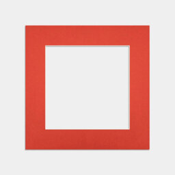 Ak Frames 60X60Cm Poppy Red Picture Mounts To Fit 40X40Cm Aperture Size - Mount Board Only (No Frame Included) - thumbnail 1