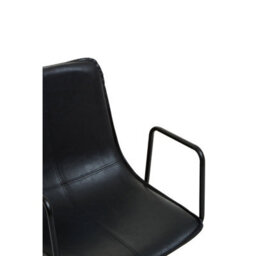 Orsina Claw Base Black Leather Home Office Chair, Upholstered Seat Of Office Chair, Height Adjustable Swivel Chair - thumbnail 7