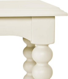 Statement Furniture Cromwell Bobbin Design Console Table In Linen Cream - Large - thumbnail 3