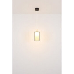 Luminosa Lighting Luminosa Lampigna Slim Pendant Ceiling Light Matt Black Opal Glass Shade Led 3000K - thumbnail 5
