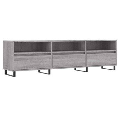 Berkfield Sturdy Tv Cabinet Grey Sonoma 150X30X44.5 Cm Engineered Wood - image 1