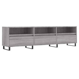 Berkfield Sturdy Tv Cabinet Grey Sonoma 150X30X44.5 Cm Engineered Wood - thumbnail 1