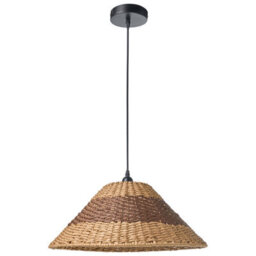 Wyld And Coco Pendant Lamp Paper Rope Natural Ceiling Light With Plaited Shade, W50 X D50 X H104Cm - thumbnail 4