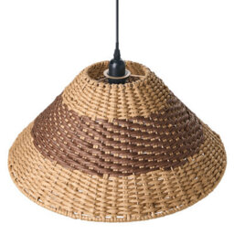 Wyld And Coco Pendant Lamp Paper Rope Natural Ceiling Light With Plaited Shade, W50 X D50 X H104Cm - thumbnail 5