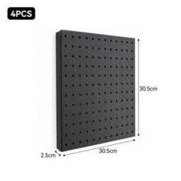 4 Piece Metal Pegboard Wall Organizer  For Walls - thumbnail 2