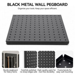 4 Piece Metal Pegboard Wall Organizer  For Walls - thumbnail 3