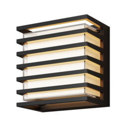 Luminosa Lighting Luminosa Downing Street Outdoor Modern Wall Lamp Black 3000K 380Lm Ip65 - thumbnail 1