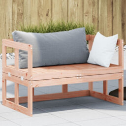 Walplus Garden Sofa Bench Extendable Solid Wood Douglas For Garden, Terrace, Patio - Cushion Not Included - thumbnail 1