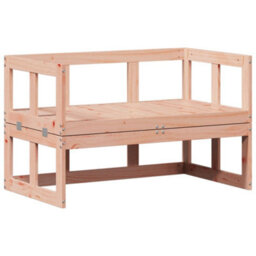 Walplus Garden Sofa Bench Extendable Solid Wood Douglas For Garden, Terrace, Patio - Cushion Not Included - thumbnail 2