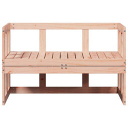 Walplus Garden Sofa Bench Extendable Solid Wood Douglas For Garden, Terrace, Patio - Cushion Not Included - thumbnail 5