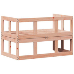 Walplus Garden Sofa Bench Extendable Solid Wood Douglas For Garden, Terrace, Patio - Cushion Not Included - thumbnail 7