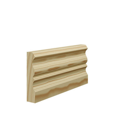 Skirting World Profile 3 Pine Architrave 94mm X 21mm Double Set (2 Legs 2440mm, 1 Head 2440mm), Primed (Pack Of 3)