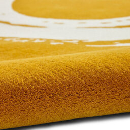 Yellow Handmade Luxurious Modern Plain Wool Abstract Rug Easy To Clean Living Room And Bedroom-120Cm X 170Cm - thumbnail 6