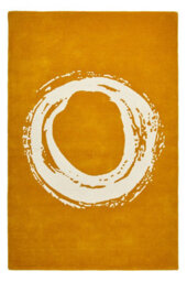 Yellow Handmade Luxurious Modern Plain Wool Abstract Rug Easy To Clean Living Room And Bedroom-120Cm X 170Cm - thumbnail 8