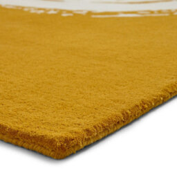 Yellow Handmade Luxurious Modern Plain Wool Abstract Rug Easy To Clean Living Room And Bedroom-120Cm X 170Cm - thumbnail 5