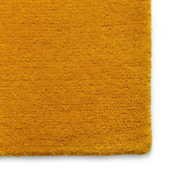 Yellow Handmade Luxurious Modern Plain Wool Abstract Rug Easy To Clean Living Room And Bedroom-120Cm X 170Cm - thumbnail 4