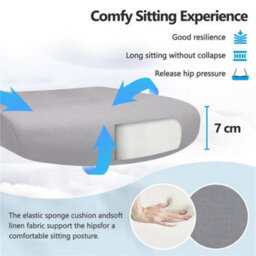 Yaheetech Ergonomic Desk Chair Multi-Adjustment Functions - Light Grey - thumbnail 5
