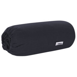 Beliani Fitted Sheet Janbu Cotton 90 X 200 Cm Black - thumbnail 8