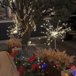 Amorly 5 Pack Solar Outdoor Stake Lights, 8 Modes Twinkling Copper Wire Decorative Landscape Lights For Garden Yard Patio Holiday Decor - thumbnail 5