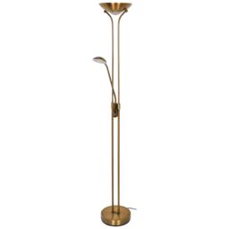 GoodHome Pulmoz Satin Antique Brass Effect Led Mother & Child Floor Light - thumbnail 5