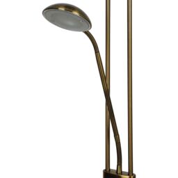 GoodHome Pulmoz Satin Antique Brass Effect Led Mother & Child Floor Light - thumbnail 7