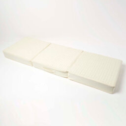 Homescapes Cream Quilted Cotton 3 Seater Orthopaedic Booster Cushion Cover - thumbnail 4
