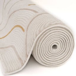 The Rugs Carmel Cream/gold Geometric Area Rug And Runner Non Shedding, Stain Resistant, Soft - thumbnail 5