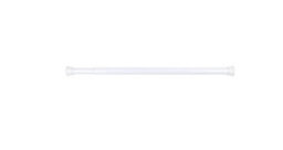 Telescopic Extendable & Adjustable Short Metal Tension Bath Rod With No Drilling Shower Curtain Pole White 110 - 200 - thumbnail 1