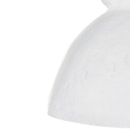 Beliani Organic Papier-Mâché Pendant Lamp White, Handmade Textured Shade, 31Cm Dia, 136Cm Drop - thumbnail 5