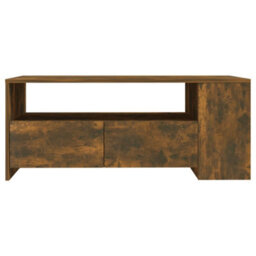Berkfield Decorative Coffee Table Smoked Oak 102X55X42 Cm Engineered Wood - thumbnail 3