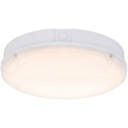 Gloss White Ip65 Bulkhead Light - 18W Cct Smd Led Module - 300mm Diameter - thumbnail 3