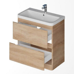 Affine Floor Standing Bathroom Vanity Unit & Basin Sink Storage Furniture Cabinet 800mm - thumbnail 5