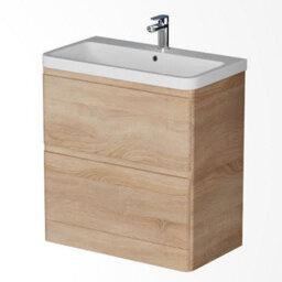 Affine Floor Standing Bathroom Vanity Unit & Basin Sink Storage Furniture Cabinet 800mm - thumbnail 4
