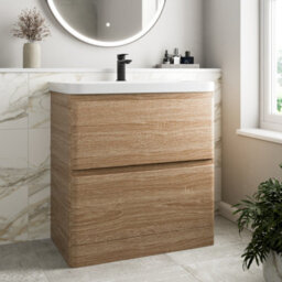 Affine Floor Standing Bathroom Vanity Unit & Basin Sink Storage Furniture Cabinet 800mm - thumbnail 1