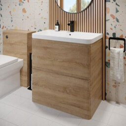 Affine Floor Standing Bathroom Vanity Unit & Basin Sink Storage Furniture Cabinet 800mm - thumbnail 2