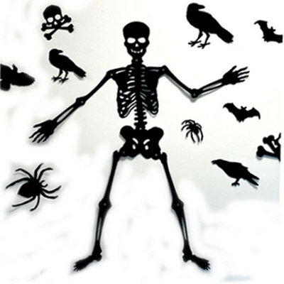 Accessotech Hanging Skeleton Decoration 90Cm Halloween Spooky House Party Decor