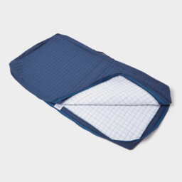 Homescapes Navy Quilted Cotton 2 Seater Orthopaedic Booster Cushion Cover - thumbnail 3